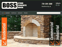 Tablet Screenshot of bossconstruction.com